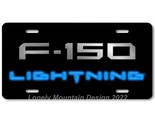 Ford F-150 Lightning Inspired Art on Black FLAT Aluminum Novelty License... - $17.99