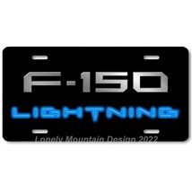 Ford F-150 Lightning Inspired Art on Black FLAT Aluminum Novelty License... - $17.99