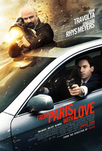 FROM PARIS WITH LOVE  27X40 ORIGINAL DOUBLE SIDED MOVIE POSTER  FINE COND. - $150.16 MXN