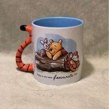 Disney Winnie the Pooh Tigger Tail Handle 20oz Ceramic Coffee Mug- NEW - £15.57 GBP