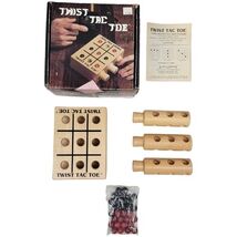 Vintage 1988 Twist Tac Toe Wood Marble Game Channel Craft - $14.05