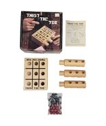 Vintage 1988 Twist Tac Toe Wood Marble Game Channel Craft - $19.76 CAD