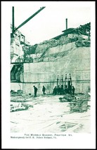 Proctor, VT Pre-1907 Und/B Postcard - Marble Quarry, Equipment, Workers - £10.02 GBP