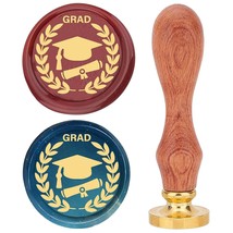 Graduation Theme Wax Seal Stamp 25Mm Bachelor Hat Rice Sealing Wax Stamps Retro  - $13.99