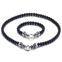 Fashion Stainless Steel 500MM Skull Necklace And 220MM Bracelet Set 19MM Width B - £22.74 GBP