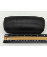 Diane von Furstenberg Hard Clamshell Glass Case Black Embossed Logo Case... - $21.65 CAD