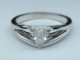 2CT Trillion Cut Diamond Solitaire Engagement Ring Wedding Diamond RingGold Ring - £68.73 GBP