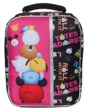 NEW Disney Pixar Awesome 9.5&quot; Black Tsum Tsum Lunch Pail Box Bag Container NWT - £4.78 GBP
