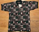 NWT Vtg Balcony Polo Shirt Extra Long Size XL Mens Green Check Multicolored - $14.85