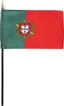 Portugal - 4&quot;X6&quot; Stick Flag - $3.42