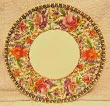 Antique Rosenthal Bavaria Floral with Gold Accent 11&quot; Porcelain Dinner Plate - £53.73 GBP