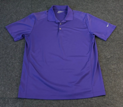 Nike Golf Tour Performance Dri-fit Men’s Short Sleeve Polo Purple Size Large - £12.41 GBP