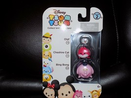 Disney 3pc Set Tsum Tsum Figure Olaf 176/CHESHIRE Cat 141/BING Bong 266 Series 2 - £16.14 GBP