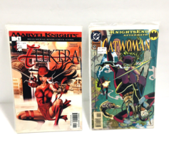 Marvel Knights Elektra 2001 Issue #1 + Catwoman #13 1994 Nr Mint Boarded Backed - £20.53 GBP