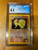 Brock&#39;s Ninetails - 3/132 - Rare Holo 1st Edition Pokémon Card *CGC Grade 8.5* - £372.19 GBP