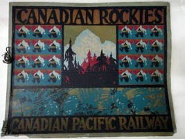 Antique Canadian Rockies Sepia Photo Print Book Canadian Pacific Railway - £68.46 GBP