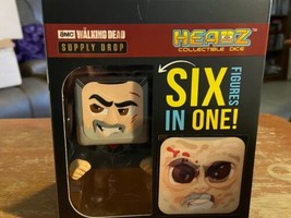 TWD The Walking Dead AMC Supply Drop Negan Vinyl Headz Collectible Dice New 6in1 - £11.18 GBP