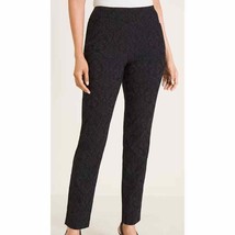 Chicos 0.5T Slim Ankle Pull On Pants Jacquard Stretch Women 6 Tall 31 Inseam - £16.00 GBP