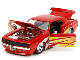 1969 Chevrolet Camaro Red with Graphics "BigTime Muscle" Series 1/24 Diecast Mod - $39.84