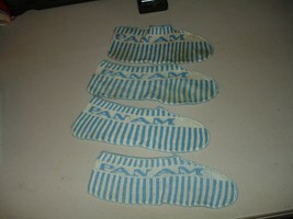 Vintage Lot of 4 PAN AM Knitted Slippers/Booties, 1970s - £15.86 GBP