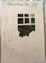 Hallmark Tri-Fold Dad Christmas Greeting Card 1980s Used - £3.90 GBP
