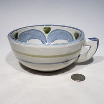 Louisville Stoneware Onion Soup Chili Mug Blue Hand Painted Flowers KY U... - £18.34 GBP