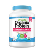 Orgain Organic Plant Protein and Superfoods Powder 2.7-Pound Vegan Vanil... - £53.56 GBP
