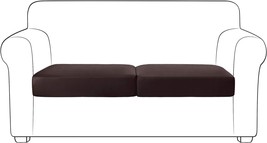Yates Home 2-Piece Large Sofa Cushion Covers In Chocolate. Water-Proof Elastic - £35.97 GBP