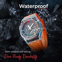 Men Watch Dual-Display Electronic Watch with Luminous 50m Waterproof Wat... - $30.49