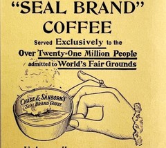 Chase Sandborn Seal Brand Coffee 1894 Advertisement Victorian Beverage 8... - $14.99