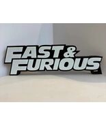 Fast &amp; Furious Movie Logo Sign 3D Printed Shelf Display Collectible Decor - $14.69