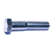 1/2&quot;-13 x 2-1/4&quot; Zinc Plated Grade 5 Steel Coarse Thread Hex Cap Screws CSHS5-44 - $43.52+