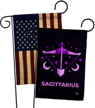 Sagittarius Garden Flags Pack Zodiac 13 X18.5 Double-Sided House Banner - $28.97