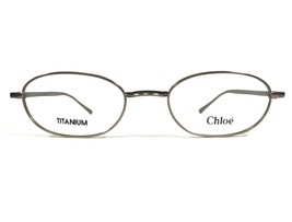 Chloe Eyeglasses Frames CL1107 C02 Matte Gold Round Full Rim Titanium 46-19-135 - £36.51 GBP