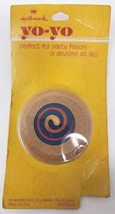 Vintage Hallmark Yo-Yo Wood 2 1/8&quot; Swirl Graphics 1970&#39;s USA Made NEW SH4 - £13.28 GBP