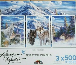 Wolf Mountain Triptych by Abraham Hunter 3x500 Piece Puzzle - $42.03