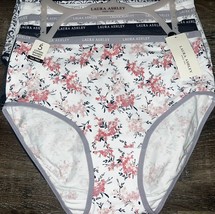 Laura Ashley Womens Brief Underwear Panties Floral 5-Pair Cotton Blend (G) ~ M - £22.18 GBP