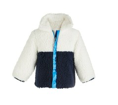 First Impressions Baby Boys 18M French Blue Reversible Colorblocked Jacket NWT - £10.07 GBP