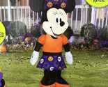 Disney 3.5 ft Minnie Mouse Halloween w/Pumpkin Yard Airblown Inflatable - $44.99