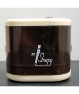 Vintage SUNBEAM Mr. Sharpy Battery Operated Pencil Sharpener Brown / Tan - $31.59 CAD