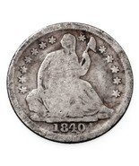1840-O No Drapery ND Half Dime in Good Condition, Full Rims, Natural Color - $168.09 CAD
