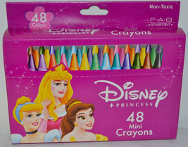 Disney Princess Assorted 48 Pc Mini Crayons - £10.38 GBP