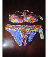 Poppy Fields Size Medium Bikini Women&#39;s Bathing Suit 2 Piece - £63.64 GBP