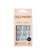 KISS GOLDFINGER TRENDY TOENAILS 24 TOENAILS GLUE INCLUDED - #GDTW07 - $7.59