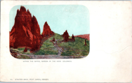 Within The Gates Garden of the Gods Colorado Postcard - $11.10