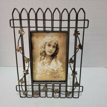 Picture Frame Fence Design Home Styles Hermitage Pottery Holds 3.5" x 5"... - $2.95