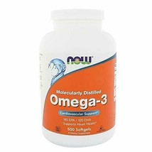 NOW Supplements, Omega-3 180 EPA / 120 DHA, Molecularly Distilled, Cardiovasc... - £29.61 GBP