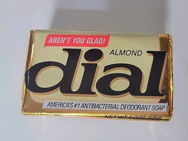 Vintage Dial Almond 5 Oz. Deodorant Soap 80’s New NOS Bathroom Soap Bar - $9.99