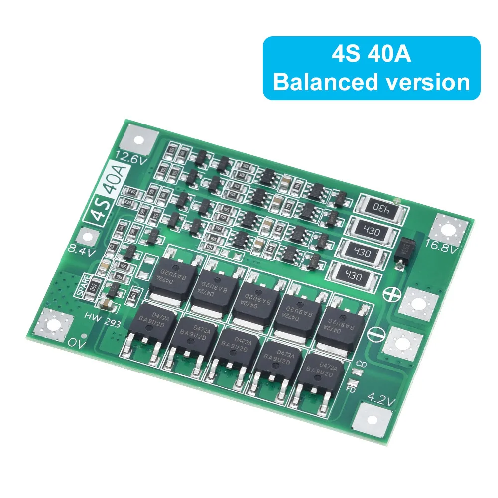 House Home 3S 4S 40A 60A Li-ion Lithium Battery Charger Protection Board 18650   - £20.15 GBP
