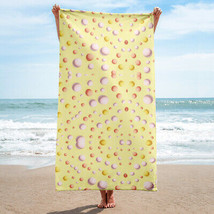 New Large Beach Towel Yellow 30&quot; x 60&quot; Bath Towel Pool Beach Soft Wrap A... - £19.31 GBP